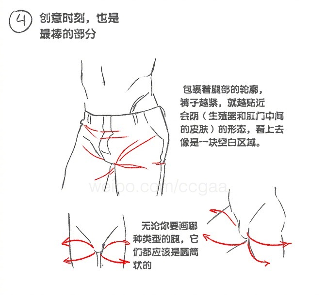 如何绘制男性的裤裆|裆部|长条|画法_新浪新闻
