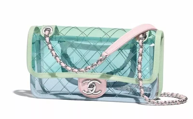 chanel/香奈兒2018新款早春大號手提包pvc小羊皮材質 參考價:rmb