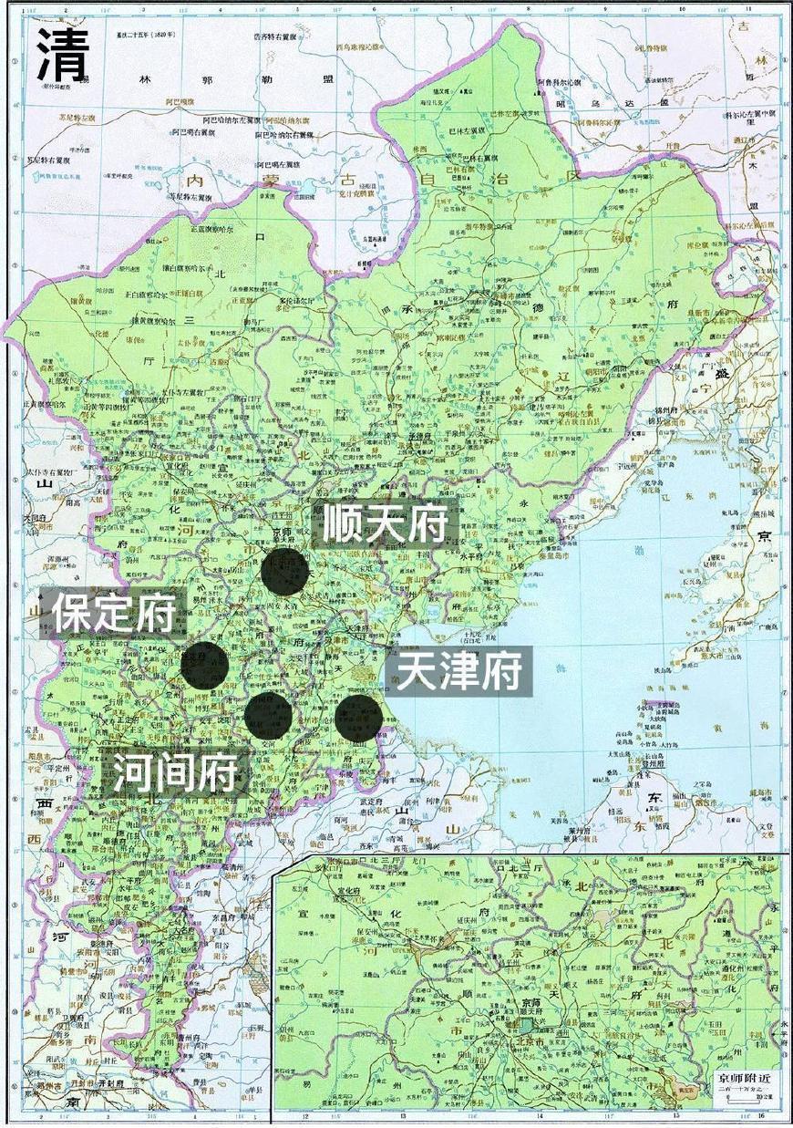清朝行政区中, 省,道,府,州,县之间是什么关系?