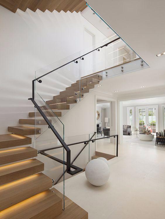 楼梯扶手只知道用实木不锈钢?土掉渣!20款扶手设计,逼格噌噌涨