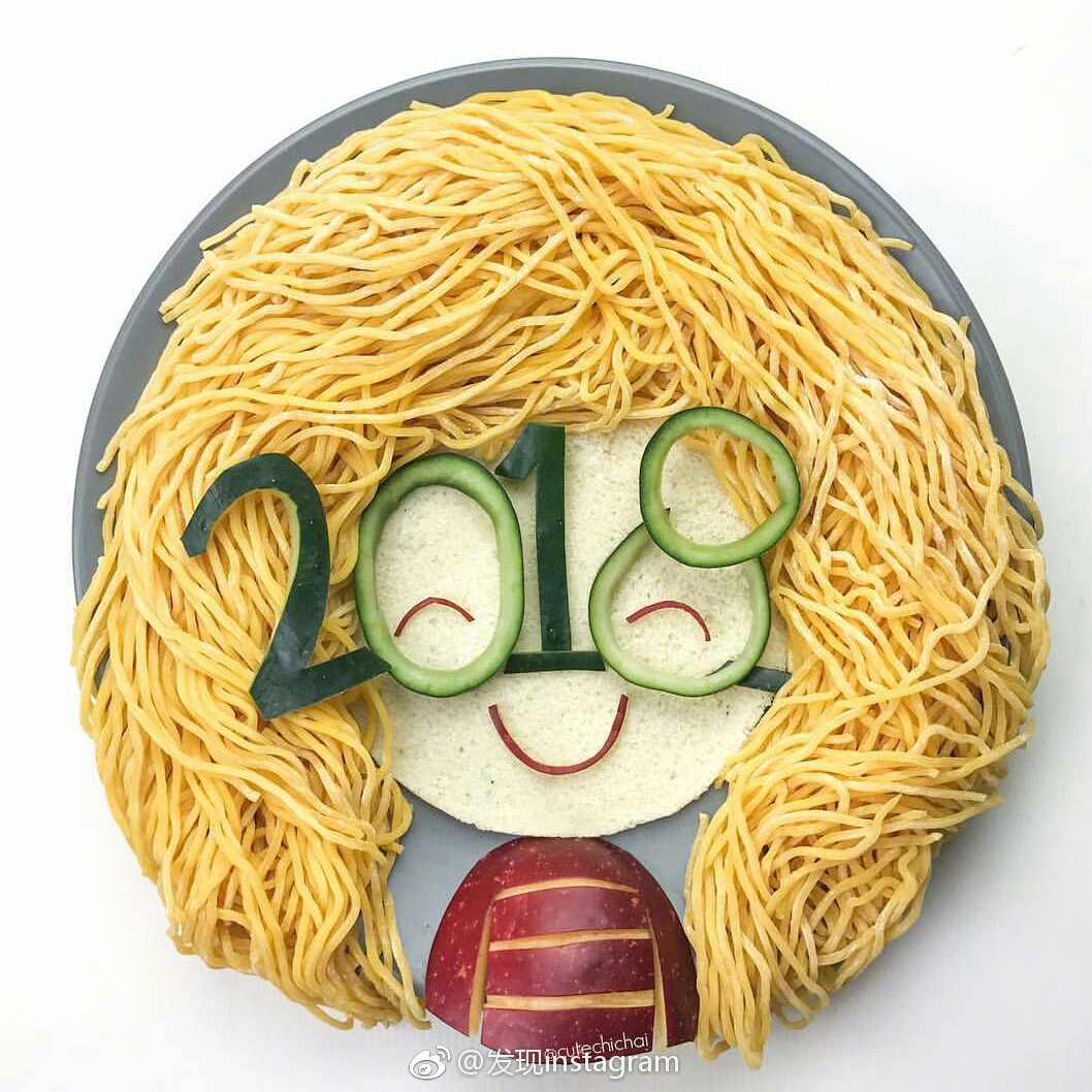 创意趣味的水果卡通拼盘.ins:cutechichai