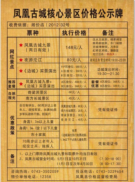 凤凰古城不可错过的边城风景附景点门票攻略