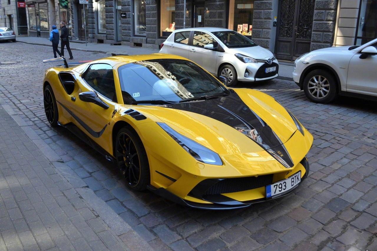法拉利ferrari 488 spider mansory siracusa 4xx_新浪看点