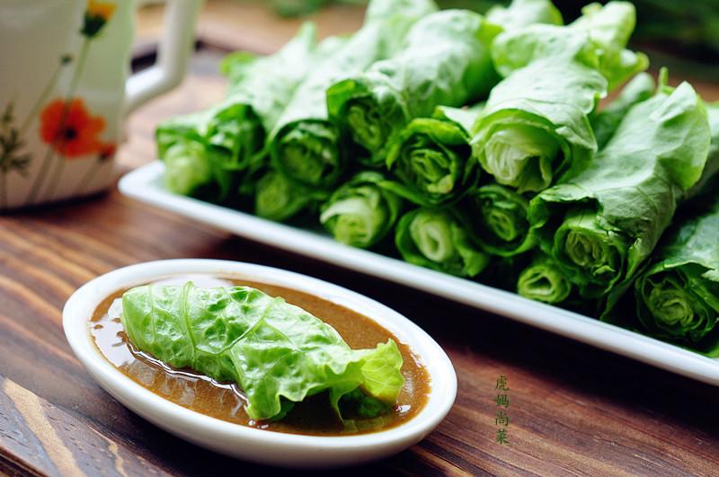 用乾隆喜欢的酱汁,蘸生菜吃到饱,减肥不用愁了|生菜|汤匙|酱汁_新浪新