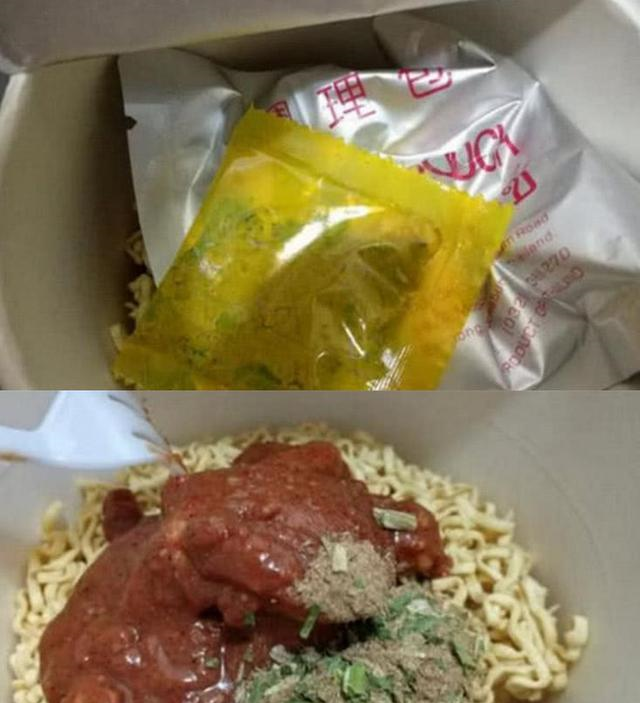 小伙泰国旅游,买桶泡面吃"哭了"?碗里这肉够康师傅用好几年?