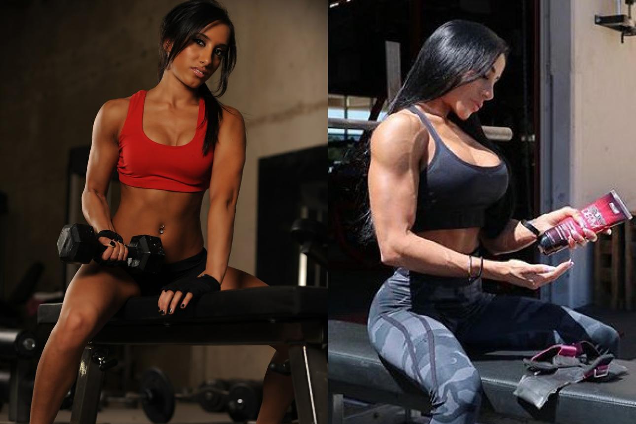 Narmin Assria在健身房训练照片