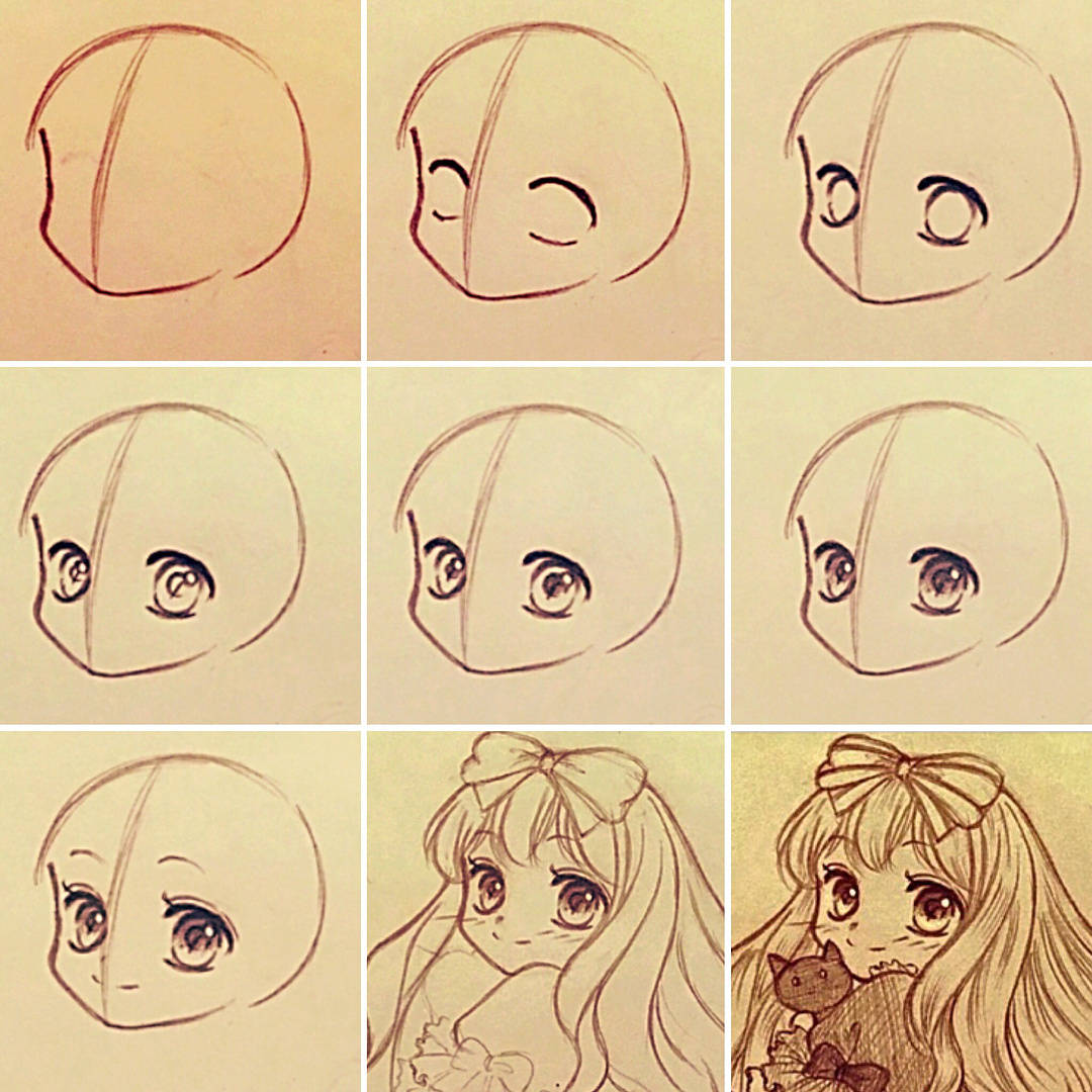 q版动漫人物绘画步骤,不会的小伙伴码起来吧!