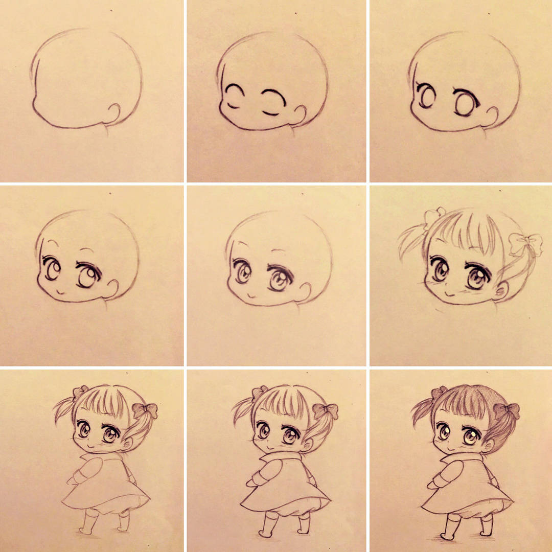 q版动漫人物绘画步骤不会的小伙伴码起来吧