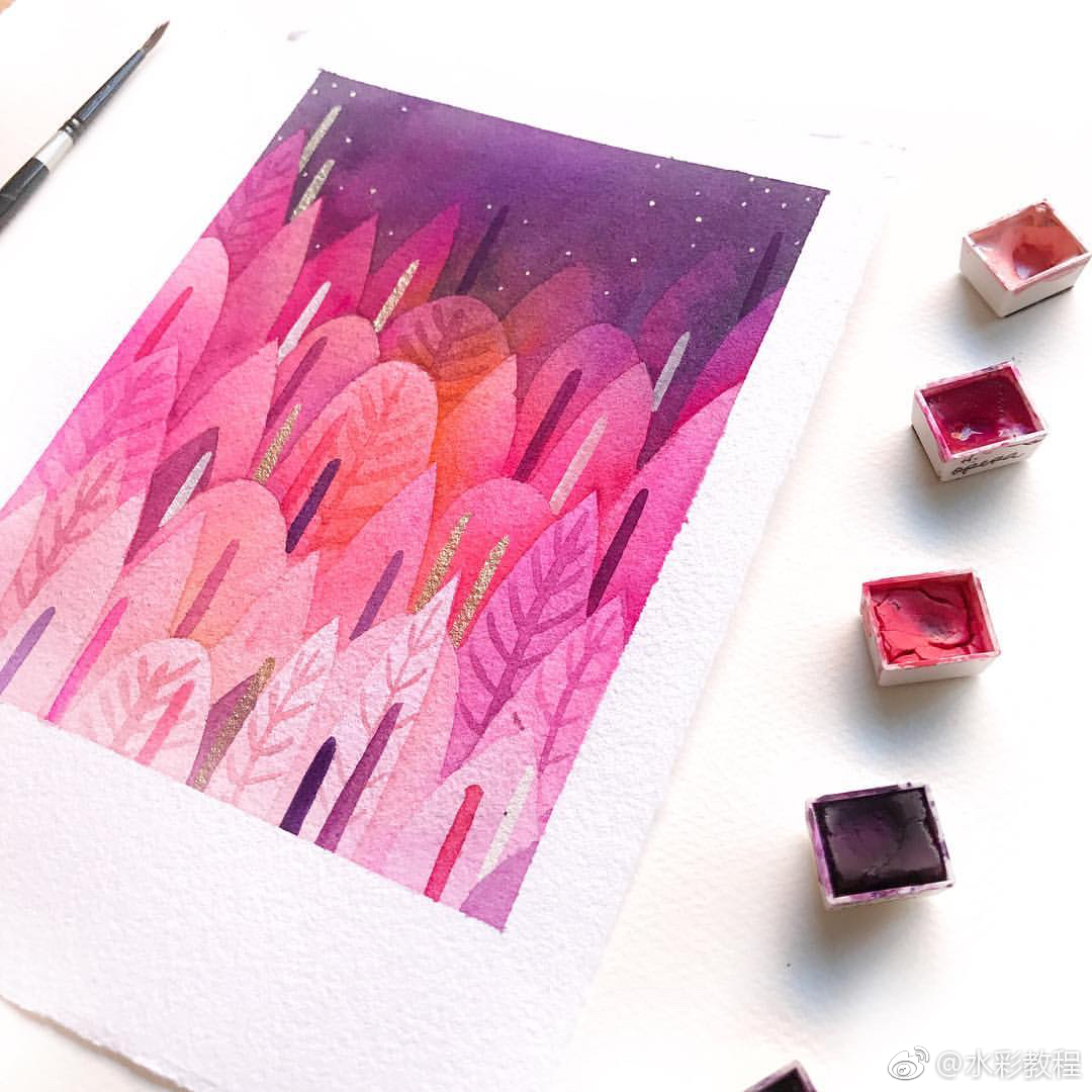 简单的图案通过色彩的变化也可以变得特别漂亮 by ins