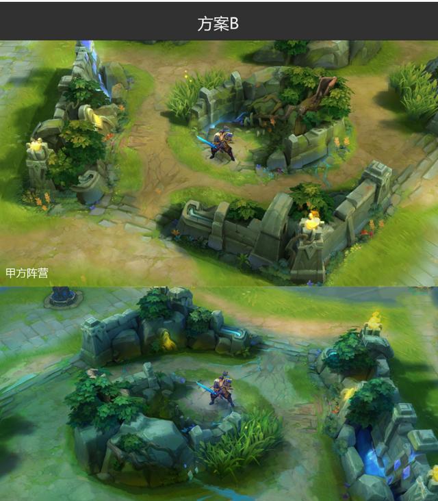 王者荣耀:红蓝双方野区美术改版方案曝光,哪个才是你的菜?
