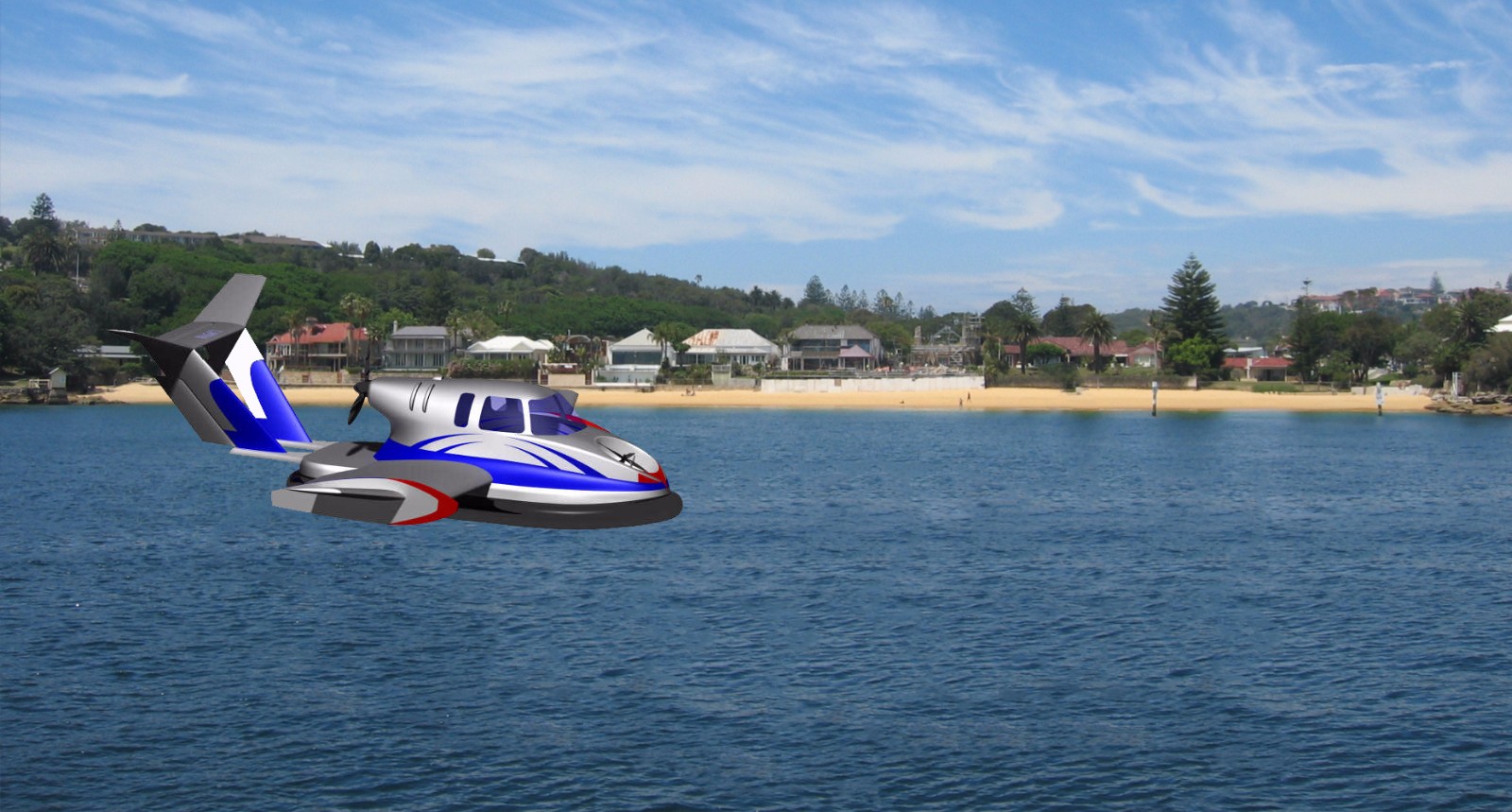 海陆空三栖地效飞行器珠海航展亮相
