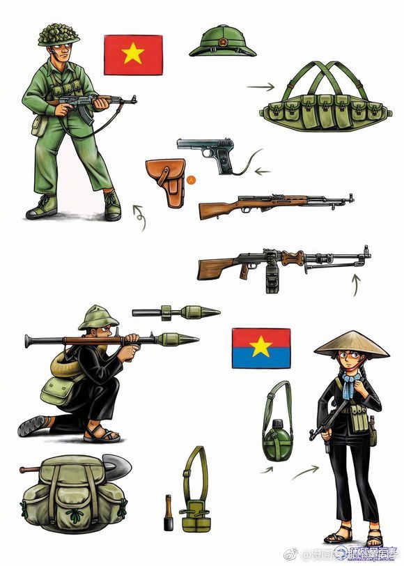 漫画详解越南战争单兵装备
