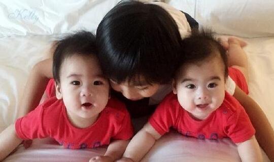 张杰谢娜喜得双胞胎 娱乐圈的双胞胎萌娃越来越多了!