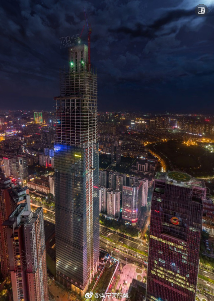 这样美艳的南宁夜景,你见过吗|南宁|夜景|天际线_新浪新闻