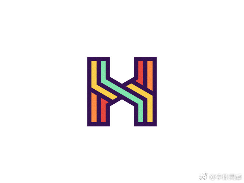 h字母logo设计