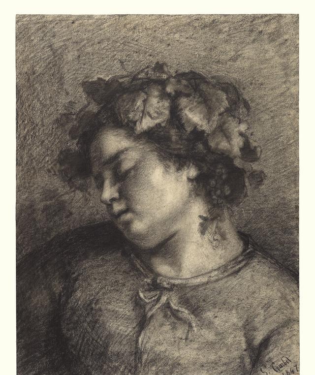 现实主义的库尔贝大师素描手稿