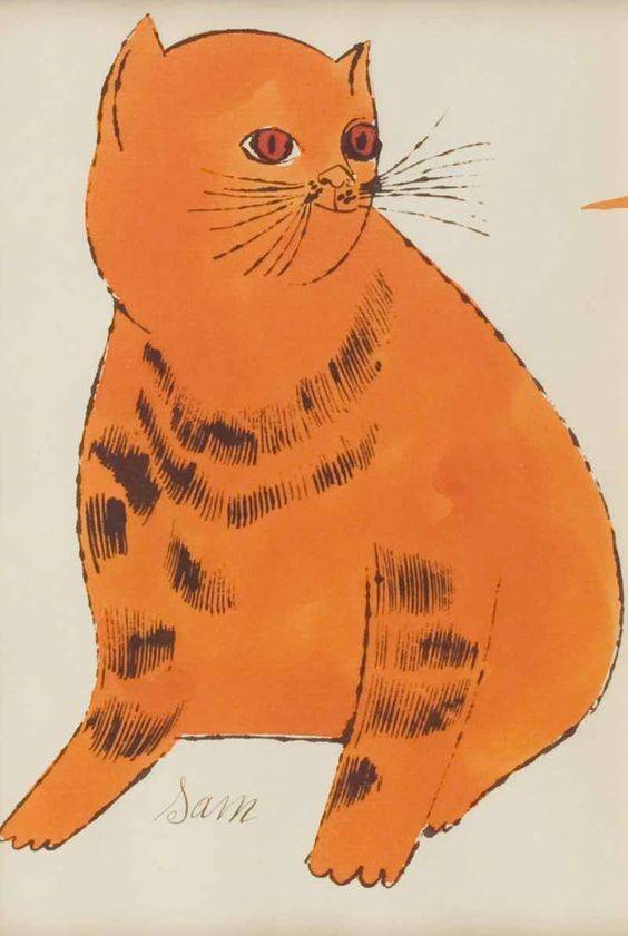 安迪沃霍尔笔下的波普猫