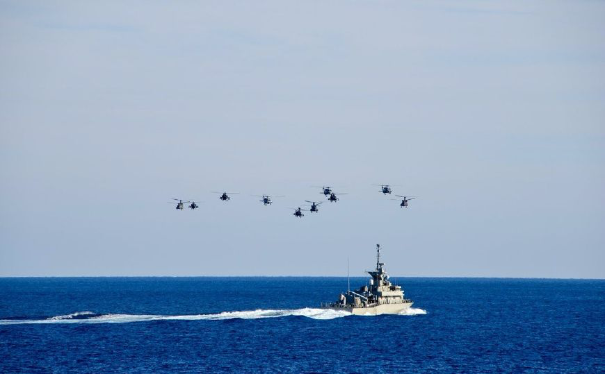 埃及与希腊陆海空力量齐出动举行联合军演气势摆的很