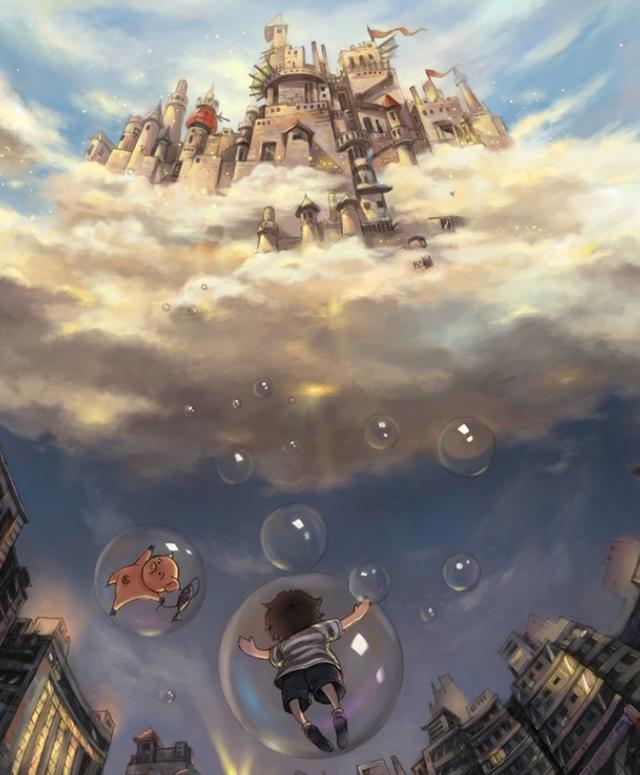 梦幻卡通插画童话世界或许离我们不远只是我们还没发现