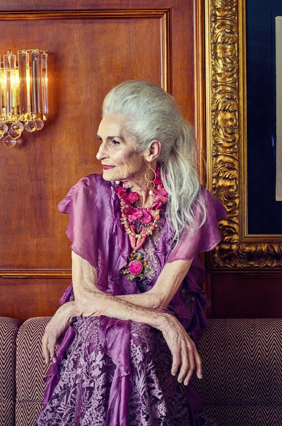 80多岁的超模daphne selfe