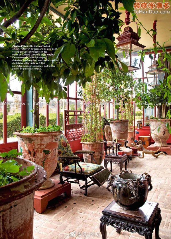 阳光房也称为玻璃房,外文名:winter garden