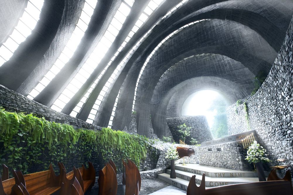 日本轻井泽的石之教堂