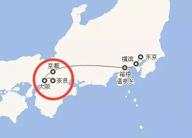 京都古色古香宁静悠远,奈良有精灵的小鹿与你嬉戏,而且这三地位置处于