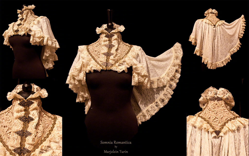 装饰蕾丝复古服饰披肩设计参考bymarjoleinturin