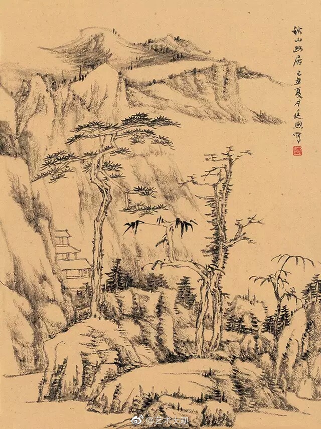 傅廷煦山水画集册页|傅廷煦,江西南昌人,擅长中国画书籍装帧设计