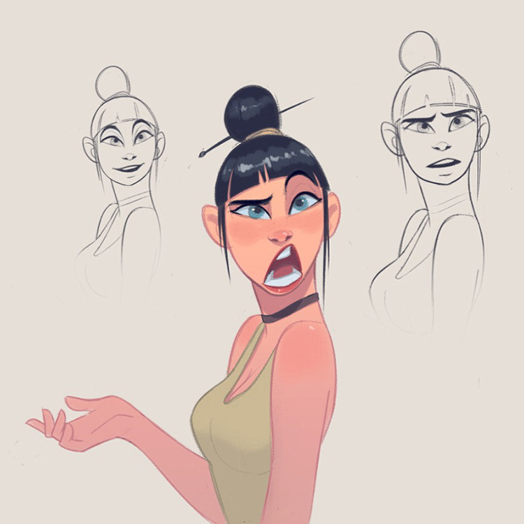 分享一组美式漫画的人物作者aveartz