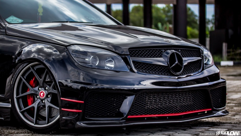 c200一样可以很吸睛12款奔驰c200cgiw204改装案例