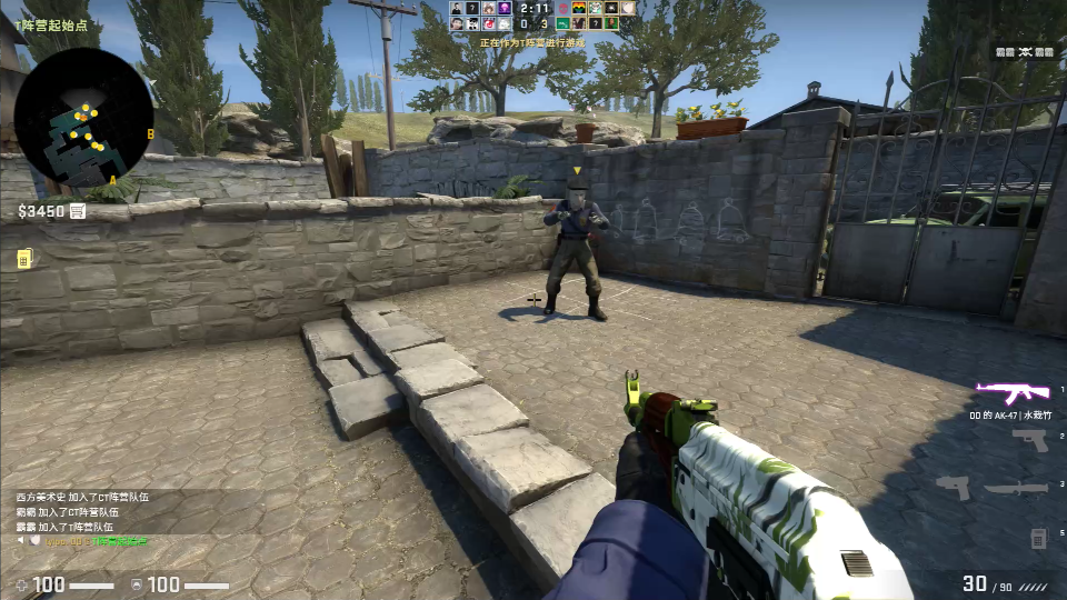 csgo我捡到了一把非常帅气的ak手感都感觉很不错