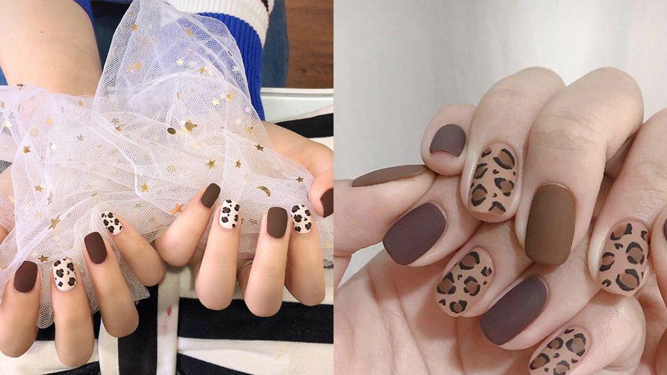 秋冬指甲换新装, 8款绝美清新系豹纹美甲