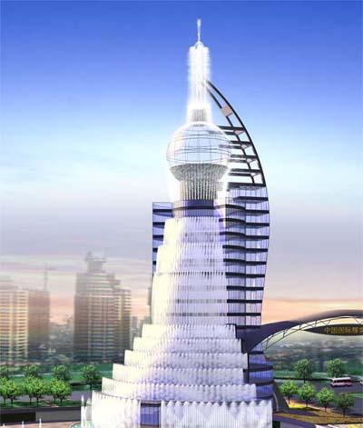 3年前(2015年),当初号称世界上最高瀑布大楼的东方瀑布大楼被拆除.