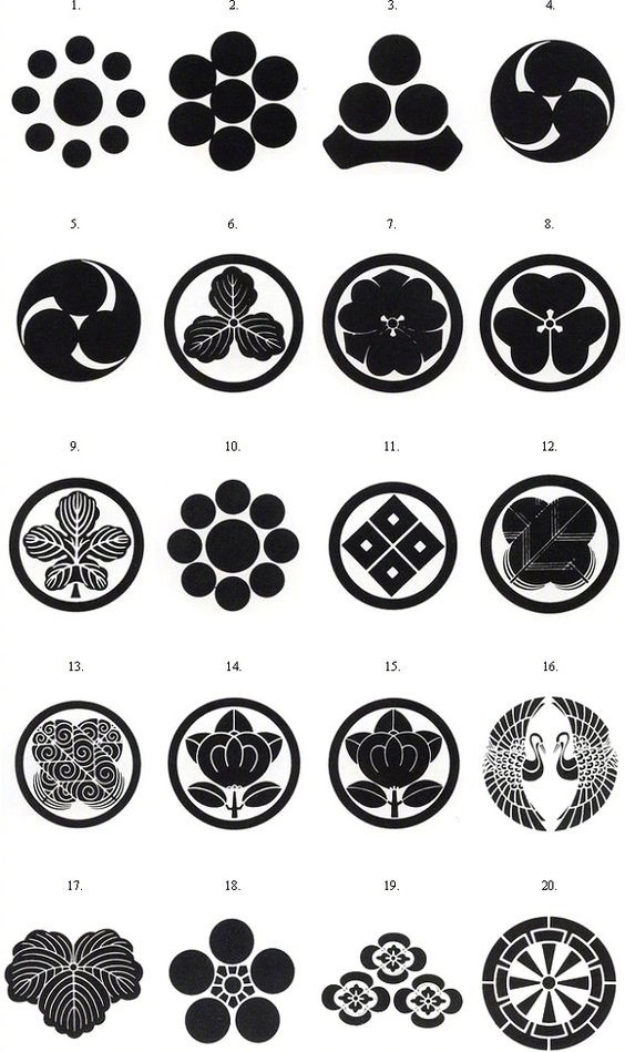 漂亮的日式纹样图形