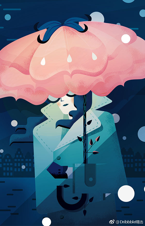 今天为大家带来法国插画师mai04te07franchi的插画作品