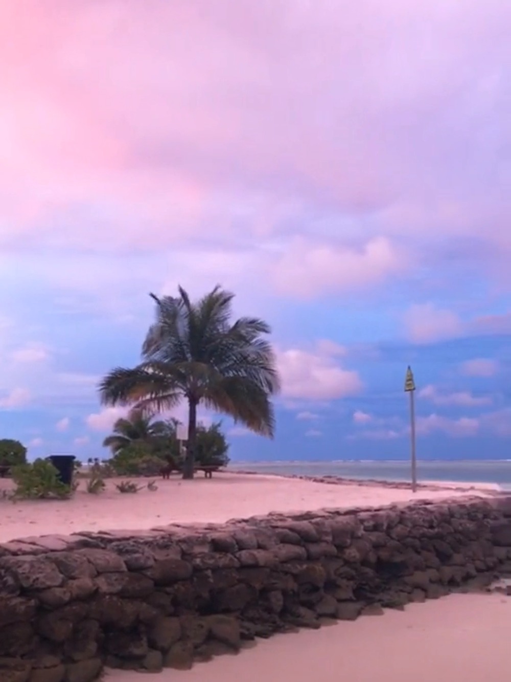 看着天空由蓝变粉,充满浪漫气息的海边,一杯啤酒,一份冰淇淋,看着海浪