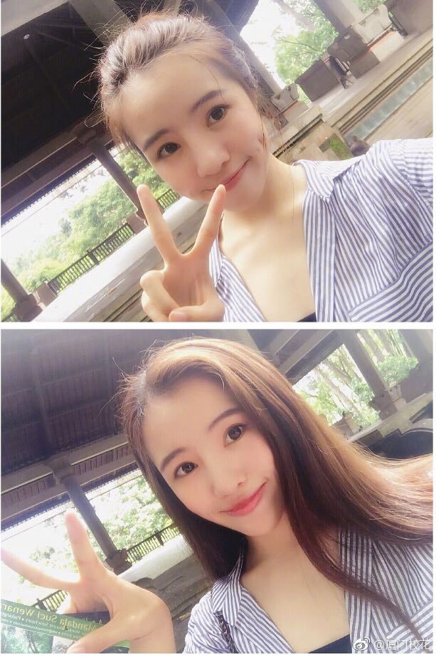 她叫孟雪,96年,曾就读于于厦门大学,身高172cm