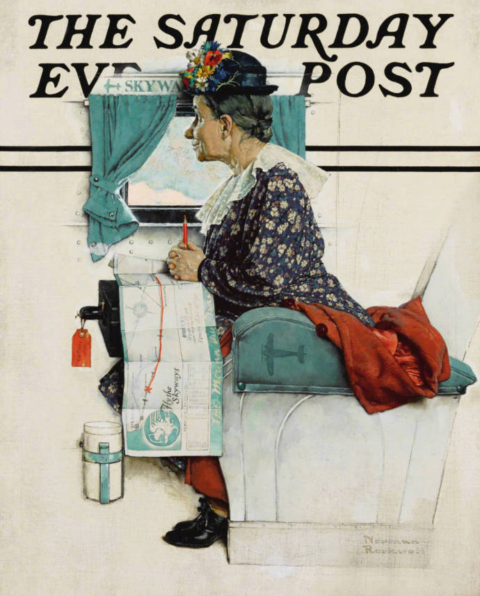 美国插画家诺曼·洛克威尔norman rockwell 为《saturday evening