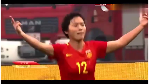 正在直播2018年女足亚洲杯,中国队VS泰国队,