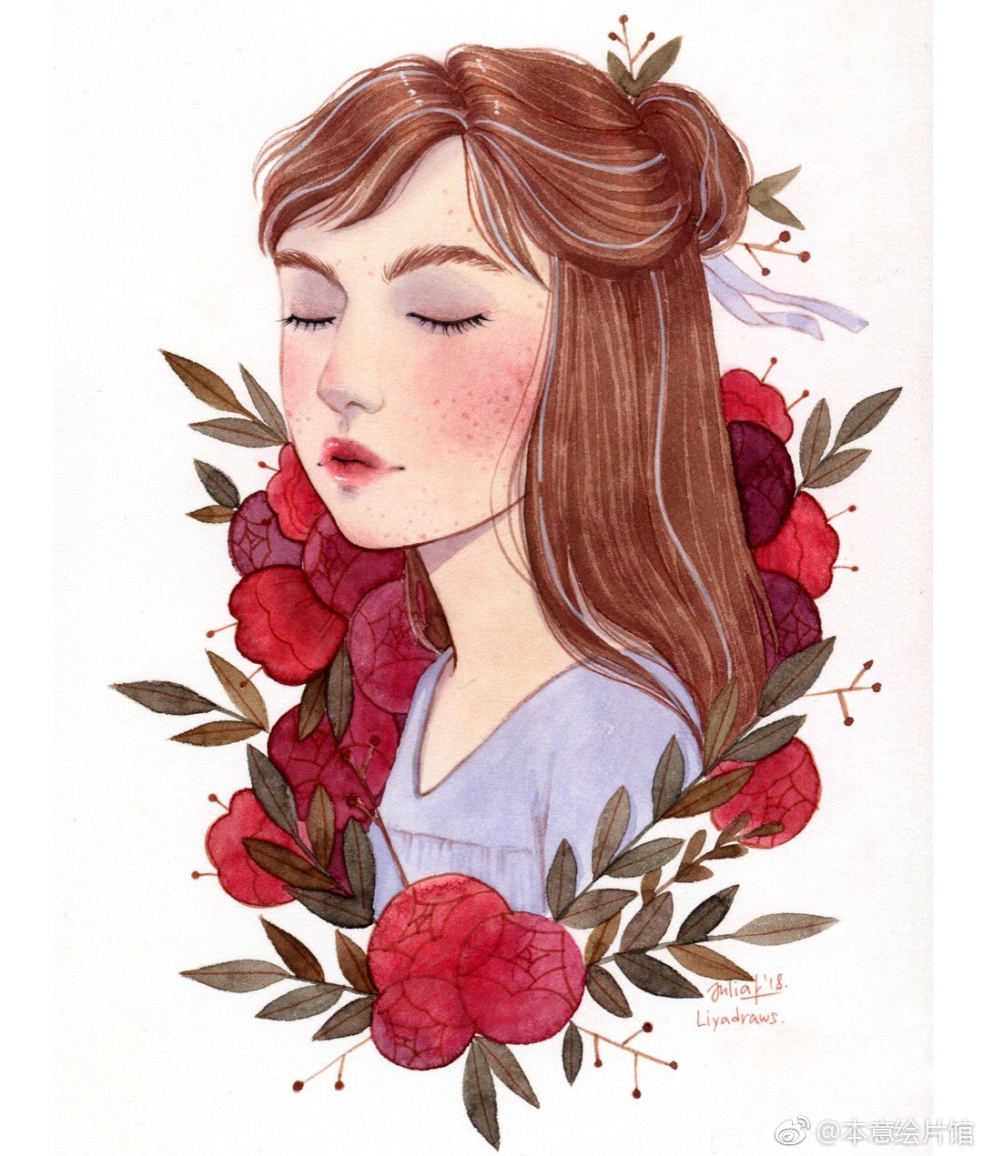 水彩女孩insliyadraws