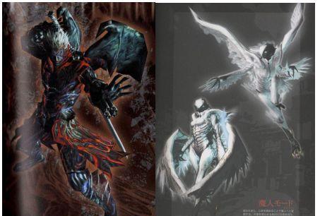 (二代魔人化,设计上就更偏向传统的恶魔的形象)三代的魔人化,同比二代