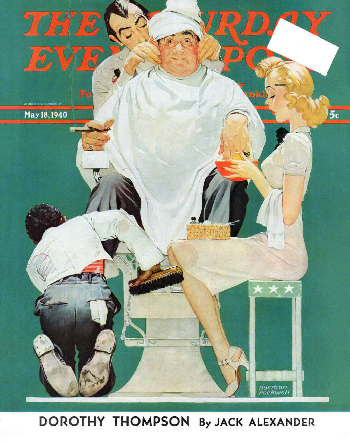 美国插画家诺曼·洛克威尔norman rockwell 为《saturday evening