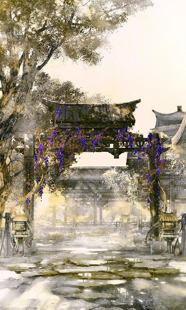 古风场景伊吹鸡腿子