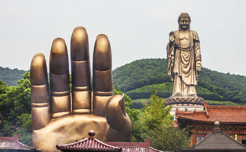 佛家圣地,一个让唐三藏赞不绝口的地方|灵山大佛|灵山_新浪新闻