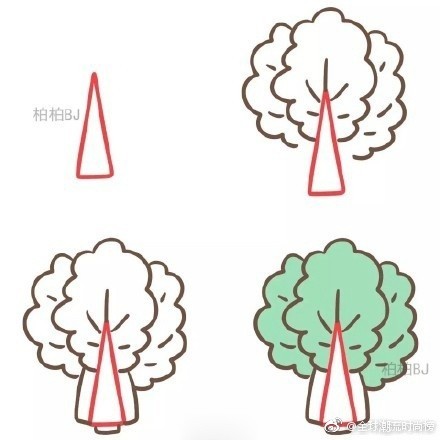 用三角形可以画哪些蔬菜和植物简笔画喜欢的收走