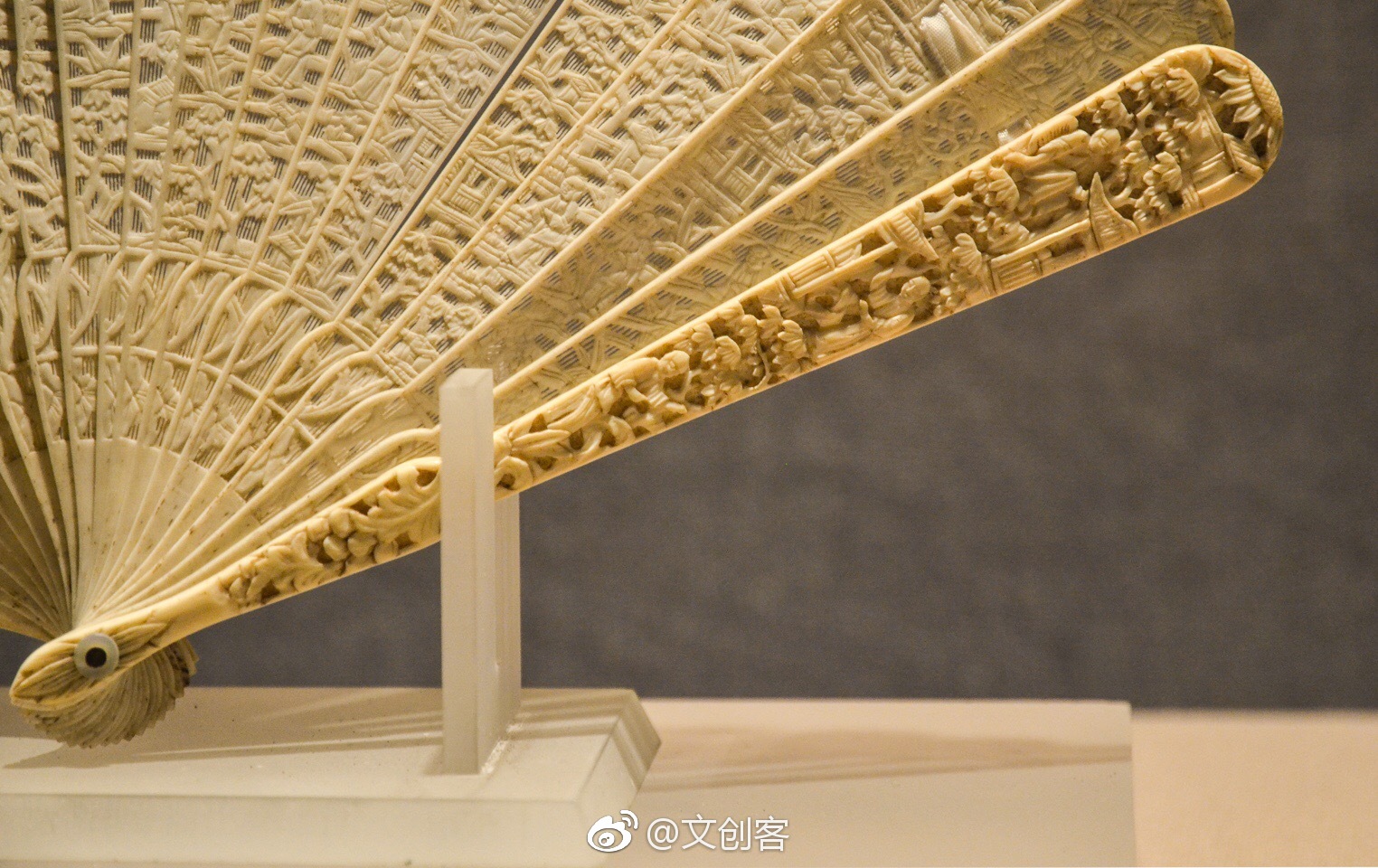 象牙透雕扇|河南博物院|透雕|象牙_新浪新闻