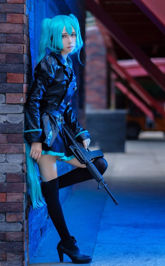 cosplay初音军装