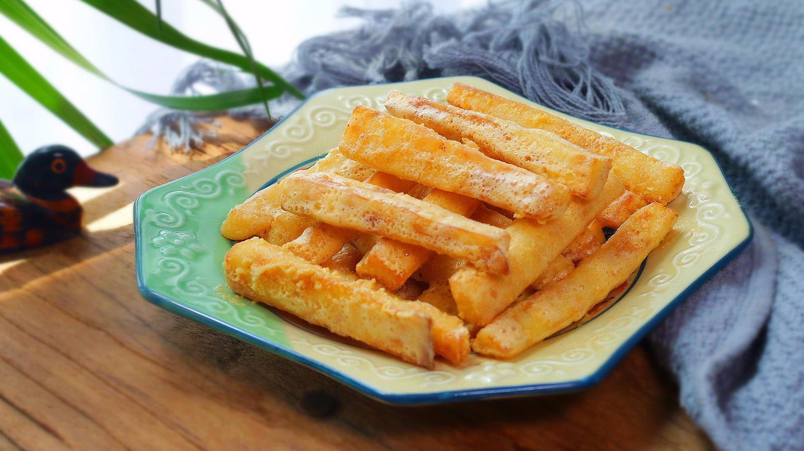 一个山药两个咸蛋黄,教你做美味秘制小吃,做法简单一看就会