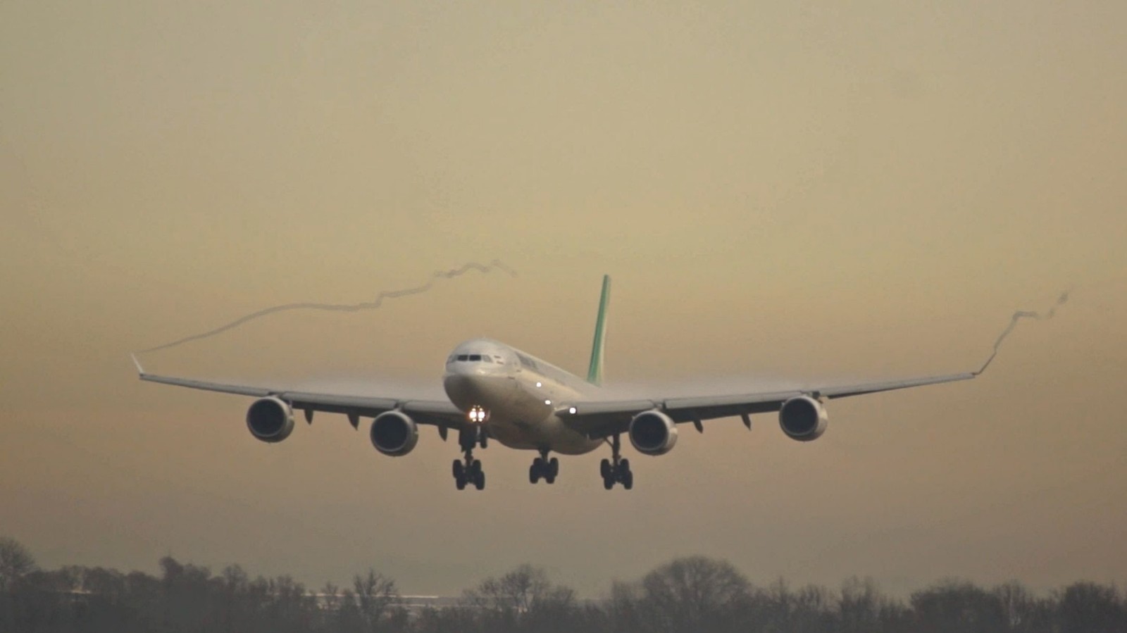 翼尖涡流:在飞机上看不到的美丽画面